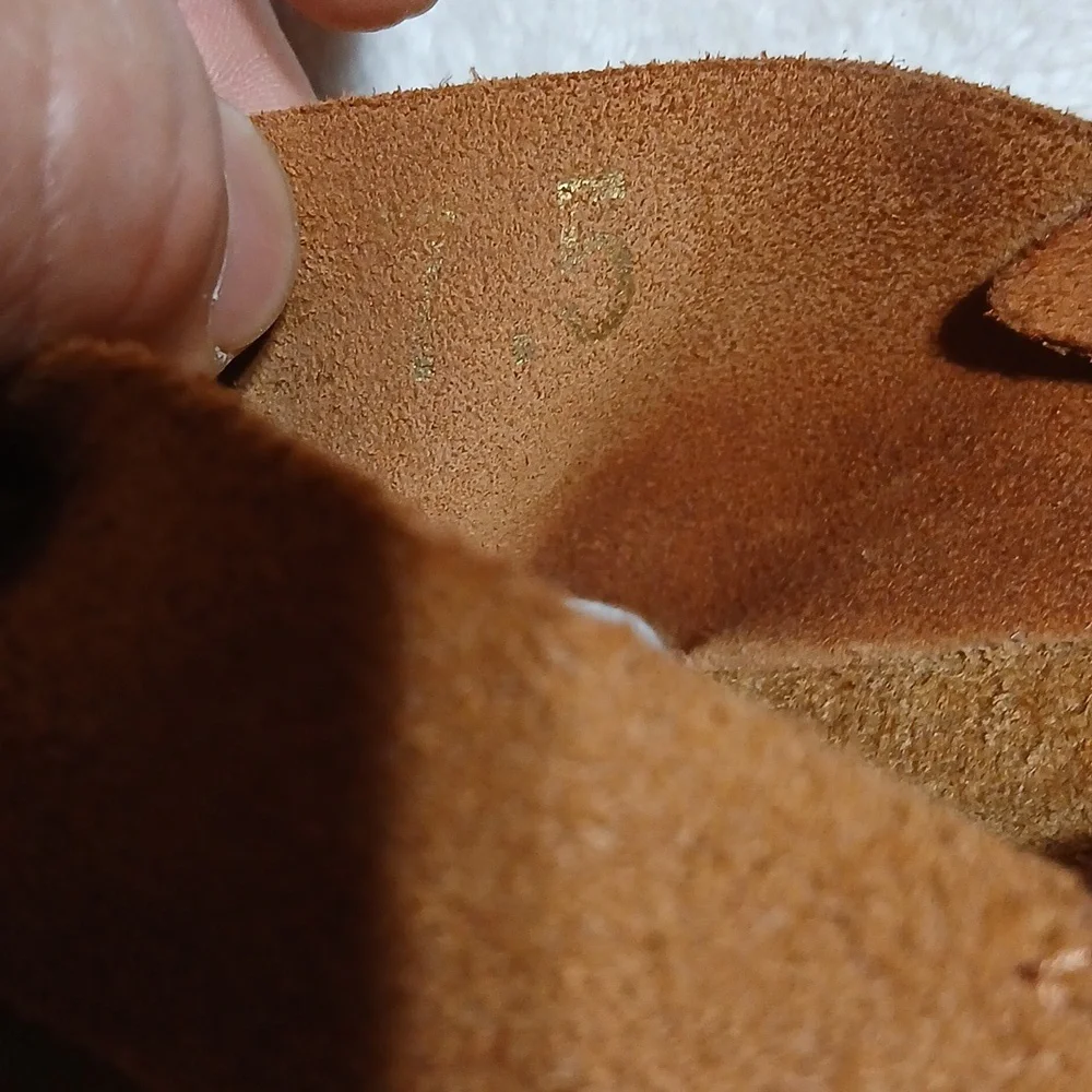 Yokono Mora Suede Cross-Strap Wedge Sandals Size 7.5 - Picture 6 of 7